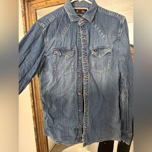 Buffalo David Bitton Light Blue Denim Shirt
